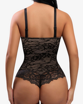 V Neck Sexy Lace Bodysuit Shapewear for Women